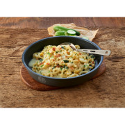 Trekkingnahrung Trek’n Eat Pasta mit zartem Hühnerfleisch, Sahne und Blattspinat