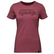 Damen-T-Shirt Black Diamond SS Vantastic Tee rot Cherrywood