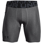 Herren funktionelle Boxershorts Under Armour HG Armour Shorts grau Carbon Heather / / Black