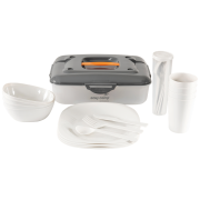 Picknick-Set Easy Camp Picnic Box M grau/weiß