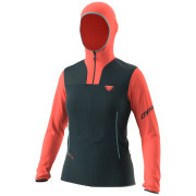 Damen Funktions-Sweatshirt Dynafit Traverse Ptc Hooded Jacket W schwarz/orange 1841 - hot coral/3010