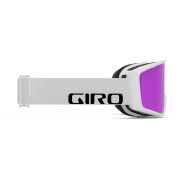 Skibrille Giro Index 2.0 White Wordmark Amber