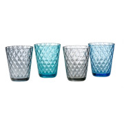 Set Gläser Brunner Diamond Set blau/grau