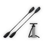 Paddel Gumotex SET PUMPA 2/4+2X PADLO 379S.2 schwarz