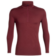 Herren-T-Shirt Icebreaker Mens 260 Tech LS Half Zip weinfarbe Cabernet