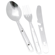 Besteck Easy Camp Travel Cutlery silber Silver