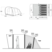 Familienzelt für 5 Personen Easy Camp Brimnes 5 Air