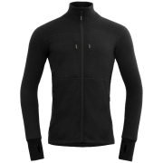 Herren Funktions-Sweatshirt Devold Egga Grid Merino Jkt schwarz CAVIAR