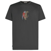 Herren-T-Shirt Icebreaker Men Merino 150 Tech Lite SS Tee Bear Catch dunkelgrau Obsidian