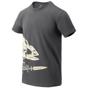 Herren-T-Shirt Helikon-Tex T-Shirt (Full Body Skeleton) grau Shadow Grey