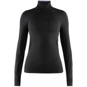 Damen-T-Shirt Craft Fuseknit Comfort Zip W schwarz