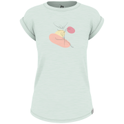 Damen-T-Shirt Hannah Arissa II grün blue flower