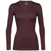 Damen-T-Shirt Icebreaker W's 200 Oasis LS Crewe rot Redwood