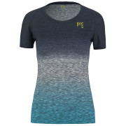 Damen-T-Shirt Karpos Prato Piazza W Jersey grau/blau Sky Captain/Blue Atoll