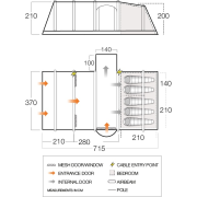 Aufblaszelt Vango Rome Air 550XL Package