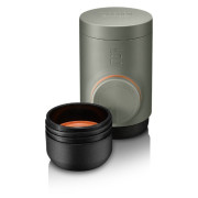 Reise-Kaffeemaschine Wacaco Minipresso na mletou kávu silber šedá