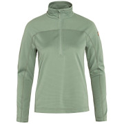 Damen-Sweatshirt Fjällräven Abisko Lite Fleece Half Zip W hellgrün Misty Green