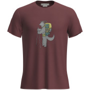 Herren-Funktionsshirt Icebreaker M Mer Core SS Tee Tech Head rot Port