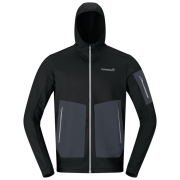 Herren Funktions-Sweatshirt Norrona falketind warm2 stretch Hood schwarz Caviar Black