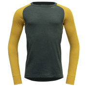 Herren-T-Shirt Devold Expedition Man Shirt gelb/grün Woods/Arrowwood
