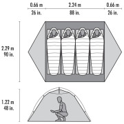 Wanderzelt MSR Elixir 4 Tent