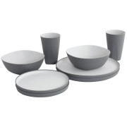 Geschirrset Outwell Gala 2 Person Dinner Set grau Grey Mist