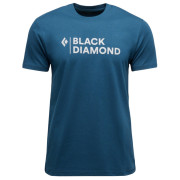 Herren-T-Shirt Black Diamond M Mini Stacked Ss Tee blau Indigo (4013)