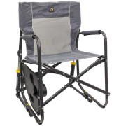 Campingstuhl GCI Freestyle Rocker with Side Table grau Heathered Pewter