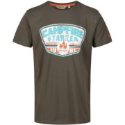 Herren-T-Shirt Regatta Cline III kr. rukáv grün GrapeLeaf