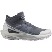 Damen Trekkingschuhe Salomon Elixir Activ Mid Gore-Tex blau India Ink / Glacier Gray / Orchid Petal