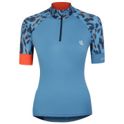 Damen-Radtrikot Dare 2b Follow Through Jrsy blau Niagara Blue/Niagra Animal