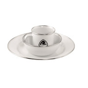 Geschirrset Robens Tongass Single Enamel Set 2023 weiß