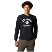 Herren-T-Shirt Columbia Rockaway River™ Graphic Ls Tee schwarz/weiß Black, Athletic Arch