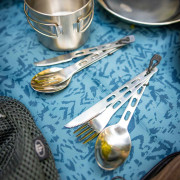 Besteck GSI Outdoors Glacier Stainless 3 Pc. Ring Cutlery