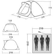Wanderzelt Easy Camp Flameball 300