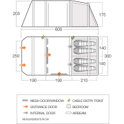 Familienzelt Vango Lismore Air TC 450 Package