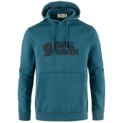 Herren-Sweatshirt Fjällräven Fjällräven Logo Hoodie M blau/schwarz Deep Sea