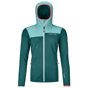 Damen-Sweatshirt Ortovox Fleece Plus Hoody W grün pacific green