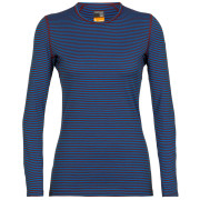 Damen-T-Shirt Icebreaker Women's 200 Oasis Long Sleeve blau lazurite/espresso/s