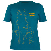 Herren-T-Shirt Direct Alpine Flash blau/gelb Petrol/Camel(Riders)