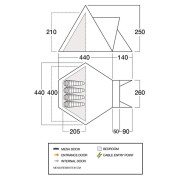 Familienzelt Vango Teepee Air 400