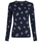 Damen-T-Shirt Icebreaker W Mer 260 Vertex LS Crewe FallFl dunkelblau Midnight Navy/Snow/J