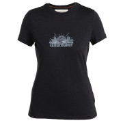 Damen-Funktionsshirt Icebreaker Women Merino 150 Tech Lite III SS Tee IB Grown Naturally schwarz Black