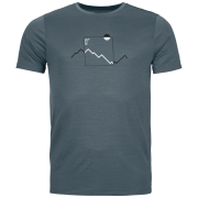 Herren-T-Shirt Ortovox 150 Cool Peak Focus Ts Men's grau Dark Arctic Grey