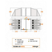 Familienzelt Vango Tacoma Air 800XL Package