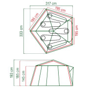 Familienzelt Coleman Polygon 5