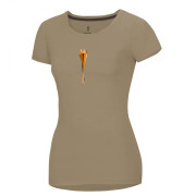 Damen-T-Shirt Ocún Classic T Women beige CubismFlowerIrishCream