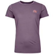 Damen-T-Shirt Ortovox 120 Cool Tec Mtn Stripe Ts W lila wild berry