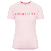 Damen-T-Shirt Kari Traa Ella Tee weiß/rosa Bgum/Bubblegum