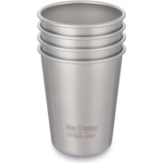 Set Edelstahl Trinkbecher Klean Kanteen Steel Cup 296 ml silber BrushedStainless